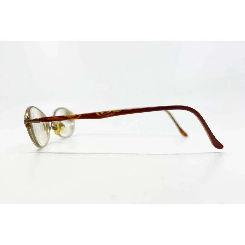 Liz Claiborne Eyeglasses Womens Brown L266 Oval Full Rim Frames 135